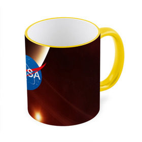 Кружка 3D с принтом NASA SPACE в Тюмени, керамика | ёмкость 330 мл | galaxy | nasa | space | астрономия | известные | космос | наса | планеты | сатурн