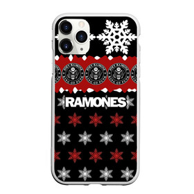Чехол для iPhone 11 Pro матовый с принтом Праздничный Ramones в Тюмени, Силикон |  | ramones | группа | джонни | джоуи | ди ди томми | знак | красный | марк | надпись | новогодний | новый год | панк | поп | праздник | раманес | раманэс | рамон | рамонес | рамонэс | рамоун | рамоунз | рамоунс