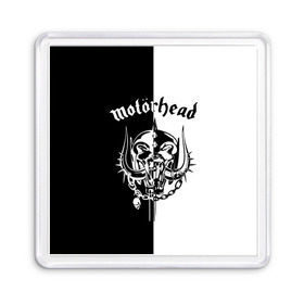 Магнит 55*55 с принтом Motorhead в Тюмени, Пластик | Размер: 65*65 мм; Размер печати: 55*55 мм | larry wallis | lucas fox | motorhead | motrhead | группа | кэмпбелл | лемми | метал | микки ди | мотор хед | моторхед | рок | тейлор | фил | хард | хардрок | хеви | хевиметал