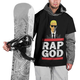 Накидка на куртку 3D с принтом Rap God Eminem в Тюмени, 100% полиэстер |  | actor | american rapper | composer | eminem | music | rap | rap god | record producer |   | актёр | американский | композитор | музыка | музыкальный продюсер | рэп | рэпер