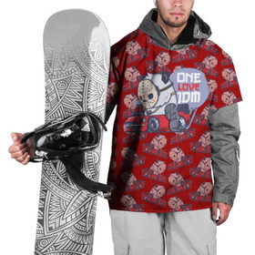Накидка на куртку 3D с принтом ONE LOVE JDM в Тюмени, 100% полиэстер |  | car | jdm | jdm style | автомобиль | маска | машины | панда | стайлинг | тачки | тюнинг