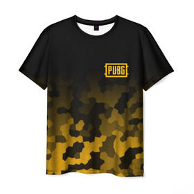 Мужская футболка 3D с принтом PUBG Military в Тюмени, 100% полиэфир | прямой крой, круглый вырез горловины, длина до линии бедер | battle royal | playerunknowns battlegrounds | pubg | пабг | пубг