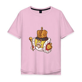 Мужская футболка хлопок Oversize с принтом Царь в Тюмени, 100% хлопок | свободный крой, круглый ворот, “спинка” длиннее передней части | country balls | имперский флаг | кантриболлс | российская империя | россия