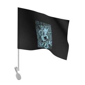 Флаг для автомобиля с принтом Козырный туз в Тюмени, 100% полиэстер | Размер: 30*21 см | игра | карта | масть | пики | покер | сердце | стрит | туз | фул