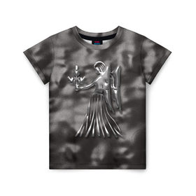 Детская футболка 3D с принтом Дева в Тюмени, 100% гипоаллергенный полиэфир | прямой крой, круглый вырез горловины, длина до линии бедер, чуть спущенное плечо, ткань немного тянется | дева | звезды | знаки зодиака | космос | созвездие