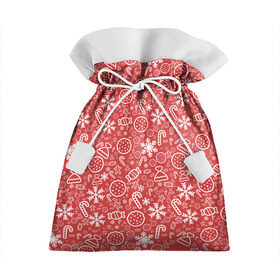 Подарочный 3D мешок с принтом Happy xmas в Тюмени, 100% полиэстер | Размер: 29*39 см | merry christmas | santa | xmas | дед мороз | елка | зима | новый год | олени | подарки | рождество | санта клаус | снег | снеговик | старый год | фейерверк