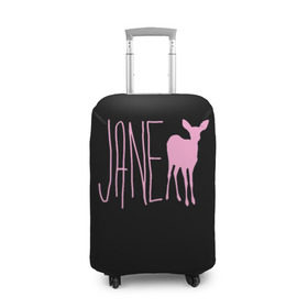 Чехол для чемодана 3D с принтом Мах. Life is Strange в Тюмени, 86% полиэфир, 14% спандекс | двустороннее нанесение принта, прорези для ручек и колес | deer | jane | life is strange | pink | олень | розовый
