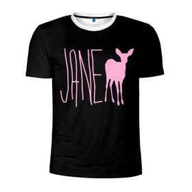 Мужская футболка 3D спортивная с принтом Мах. Life is Strange в Тюмени, 100% полиэстер с улучшенными характеристиками | приталенный силуэт, круглая горловина, широкие плечи, сужается к линии бедра | deer | jane | life is strange | pink | олень | розовый