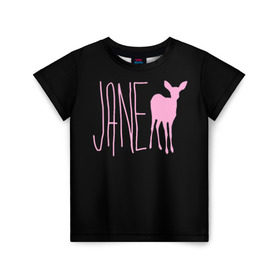 Детская футболка 3D с принтом Мах. Life is Strange в Тюмени, 100% гипоаллергенный полиэфир | прямой крой, круглый вырез горловины, длина до линии бедер, чуть спущенное плечо, ткань немного тянется | deer | jane | life is strange | pink | олень | розовый