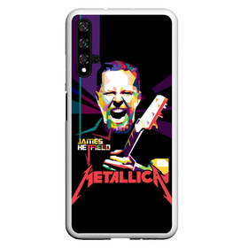 Чехол для Honor 20 с принтом Metallica James Alan Hatfield в Тюмени, Силикон | Область печати: задняя сторона чехла, без боковых панелей | alan | american | band | hard | hatfield | james | metal | metallica | rock | thrash | алан | американская | джеймс | метал группа | трэш метал | хард рок | хэтфилд