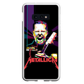 Чехол для Samsung S10E с принтом Metallica James Alan Hatfield в Тюмени, Силикон | Область печати: задняя сторона чехла, без боковых панелей | alan | american | band | hard | hatfield | james | metal | metallica | rock | thrash | алан | американская | джеймс | метал группа | трэш метал | хард рок | хэтфилд