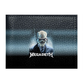Обложка для студенческого билета с принтом Megadeth в Тюмени, натуральная кожа | Размер: 11*8 см; Печать на всей внешней стороне | Тематика изображения на принте: megadeth |   megadet | группа | дирк вербурен | дэвид эллефсон | дэйв мастейн | кико лоурейро | мегадет | мегадетх | метал | рок | трэш | трэшметал | тяжелый | хард | хардрок | хеви | хевиметал
