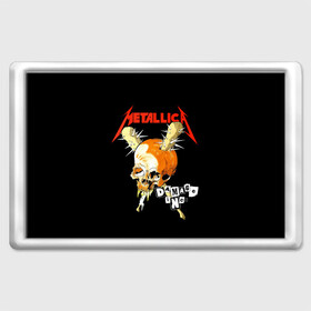 Магнит 45*70 с принтом Metallica в Тюмени, Пластик | Размер: 78*52 мм; Размер печати: 70*45 | american | band | cliff burton | dave mustaine | hard | james hatfield | jason newsted | kirk hammett | lars ulrich | metal | metallica | robert trujillo | rock | ron mcgowney | thrash | американская | джеймс хэтфилд | ларс ул | метал группа | трэш метал 