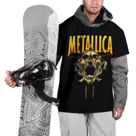 Накидка на куртку 3D с принтом Metallica в Тюмени, 100% полиэстер |  | Тематика изображения на принте: 