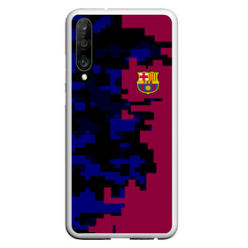 Чехол для Honor P30 с принтом FC Barca 2018 Creative uniform в Тюмени, Силикон | Область печати: задняя сторона чехла, без боковых панелей | fc | fc barcelona | fcb | fly emirates | ronaldo | абстракция | барселона | геометрия | зож | клуб | линии | месси | модные | мяч | реал мадрид | спорт | спортивные | тренды | футбол | футбольный клуб | эмблема