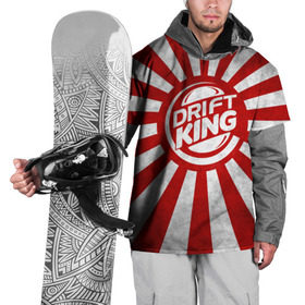 Накидка на куртку 3D с принтом Drift King в Тюмени, 100% полиэстер |  | car | drift | japan | jdm | race | street | авто | автомобиль | гонки | дрифт | король | машина | флаг | япония