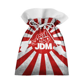 Подарочный 3D мешок с принтом JDM в Тюмени, 100% полиэстер | Размер: 29*39 см | Тематика изображения на принте: car | domo | drift | japan | jdm | kun | race | street | авто | автомобиль | гонки | дрифт | король | машина | флаг | япония
