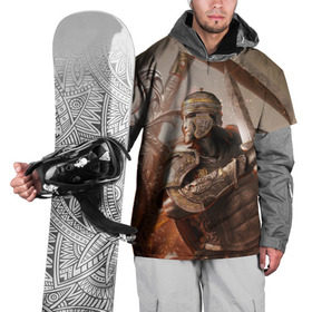 Накидка на куртку 3D с принтом For Honor в Тюмени, 100% полиэстер |  | воин | меч | оружия | солдат | шлем