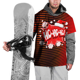 Накидка на куртку 3D с принтом Ho-Ho-Ho в Тюмени, 100% полиэстер |  | Тематика изображения на принте: christmas | happy | new year | pattern | pop art | новый год | поп арт | праздник | рождество