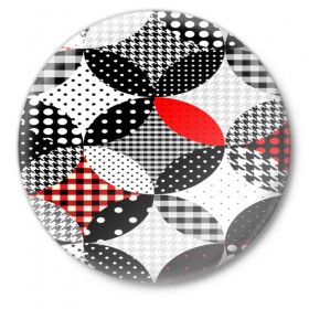 Значок с принтом Вышивка стиль геометрия в Тюмени,  металл | круглая форма, металлическая застежка в виде булавки | abstraction | geometry | абстракция | геометрия | грань | краски | кубик | кубики | линии | мозаика | разноцветные | ребро | текстура | тени | узор