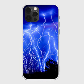 Чехол для iPhone 12 Pro Max с принтом Молнии в Тюмени, Силикон |  | гроза | молнии | ночь | пейзаж