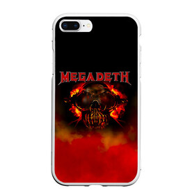 Чехол для iPhone 7Plus/8 Plus матовый с принтом Megadeth в Тюмени, Силикон | Область печати: задняя сторона чехла, без боковых панелей | megadet | megadeth | группа | дирк вербурен | дэвид эллефсон | дэйв мастейн | кико лоурейро | мегадет | мегадетх | метал | рок | трэш | трэшметал | тяжелый | хард | хардрок | хеви | хевиметал