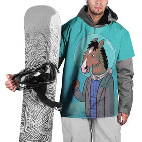 Накидка на куртку 3D с принтом BoJack в Тюмени, 100% полиэстер |  | bojack horseman | конь боджек | лошадь боджек
