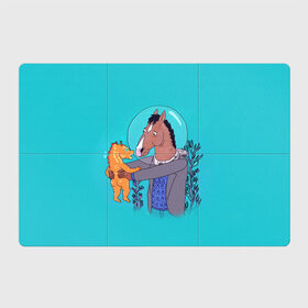 Магнитный плакат 3Х2 с принтом BoJack в Тюмени, Полимерный материал с магнитным слоем | 6 деталей размером 9*9 см | Тематика изображения на принте: bojack horseman | конь боджек | лошадь боджек