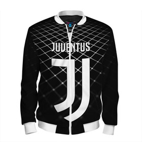 Мужской бомбер 3D с принтом JUVENTUS STRIPES STYLE в Тюмени, 100% полиэстер | застегивается на молнию, по бокам два кармана без застежек, по низу бомбера и на воротнике - эластичная резинка | fc | juventus | спорт | спортивные | фк | футбол | ювентус