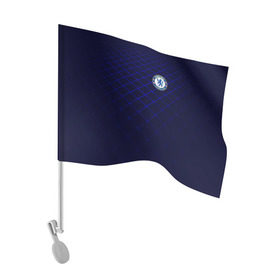 Флаг для автомобиля с принтом Chelsea 2018 Uniform в Тюмени, 100% полиэстер | Размер: 30*21 см | chelsea | fc | спорт | спортивные | фк | футбол | челси