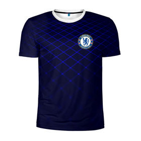 Мужская футболка 3D спортивная с принтом Chelsea 2018 Uniform в Тюмени, 100% полиэстер с улучшенными характеристиками | приталенный силуэт, круглая горловина, широкие плечи, сужается к линии бедра | chelsea | fc | спорт | спортивные | фк | футбол | челси