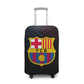 Чехол для чемодана 3D с принтом FC Barca 2018 Line в Тюмени, 86% полиэфир, 14% спандекс | двустороннее нанесение принта, прорези для ручек и колес | fc | fc barcelona | fcb | барселона | спорт | спортивные | фк | футбол | футбольный клуб