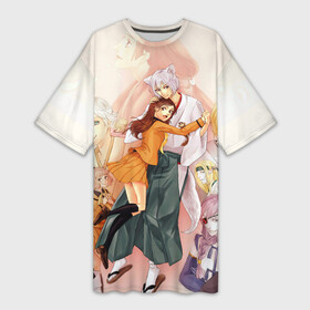 Платье-футболка 3D с принтом Очень приятно Бог в Тюмени,  |  | Тематика изображения на принте: anime | manga | mizuki | nanami momozono | tomoe mikage | аниме | манга | мидзуки | нанами момодзоно | очень приятно бог | томоэ микагэ