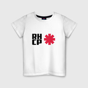 Детская футболка хлопок с принтом Red Hot Chili Peppers в Тюмени, 100% хлопок | круглый вырез горловины, полуприлегающий силуэт, длина до линии бедер | Тематика изображения на принте: red hot chili peppers | rhcp | перцы | ред хот чили пепперс | рхчп | рэд