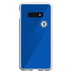 Чехол для Samsung S10E с принтом Chelsea 2018 Элитная форма в Тюмени, Силикон | Область печати: задняя сторона чехла, без боковых панелей | chelsea | fc | спорт | спортивные | фк | футбол | футбольный клуб | челси