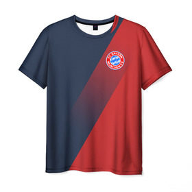 Мужская футболка 3D с принтом FC Bayern 2018 Элитная в Тюмени, 100% полиэфир | прямой крой, круглый вырез горловины, длина до линии бедер | bayern | fly fc | бавария | спорт | футбольный клуб