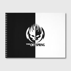 Альбом для рисования с принтом The Offspring в Тюмени, 100% бумага
 | матовая бумага, плотность 200 мг. | the offspring | офспринг | оффспринг | рок