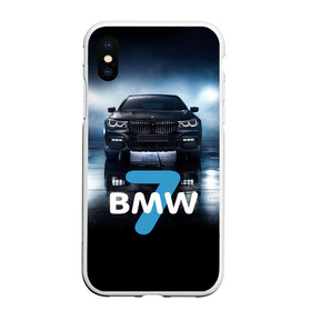 Чехол для iPhone XS Max матовый с принтом BMW 7 series в Тюмени, Силикон | Область печати: задняя сторона чехла, без боковых панелей | 7 серия | авто | автомобиль | бмв | бумер | машина | суперкар | тачка