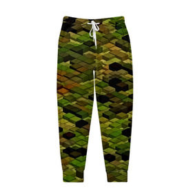 Мужские брюки 3D с принтом block camouflage в Тюмени, 100% полиэстер | манжеты по низу, эластичный пояс регулируется шнурком, по бокам два кармана без застежек, внутренняя часть кармана из мелкой сетки | Тематика изображения на принте: 