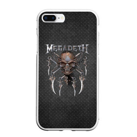 Чехол для iPhone 7Plus/8 Plus матовый с принтом Megadeth в Тюмени, Силикон | Область печати: задняя сторона чехла, без боковых панелей | megadet | megadeth | группа | дирк вербурен | дэвид эллефсон | дэйв мастейн | кико лоурейро | мегадет | мегадетх | метал | рок | трэш | трэшметал | тяжелый | хард | хардрок | хеви | хевиметал