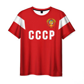 Мужская футболка 3D с принтом Сборная СССР 1988 в Тюмени, 100% полиэфир | прямой крой, круглый вырез горловины, длина до линии бедер | европы | россии | сборная | футбол | чемпионат мира