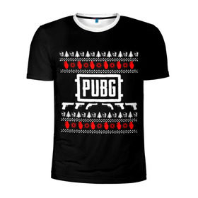 Мужская футболка 3D спортивная с принтом Свитер PUBG в Тюмени, 100% полиэстер с улучшенными характеристиками | приталенный силуэт, круглая горловина, широкие плечи, сужается к линии бедра | playerunknowns battlegrounds | pubg