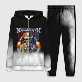 Женский костюм 3D с принтом Megadeth в Тюмени,  |  | megadet | megadeth | группа | дирк вербурен | дэвид эллефсон | дэйв мастейн | кико лоурейро | мегадет | мегадетх | метал | рок | трэш | трэшметал | тяжелый | хард | хардрок | хеви | хевиметал