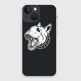 Чехол для iPhone 13 mini с принтом Опасный бультерьер в Тюмени,  |  | домашние животные | пес | собака