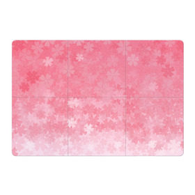 Магнитный плакат 3Х2 с принтом Сакура в Тюмени, Полимерный материал с магнитным слоем | 6 деталей размером 9*9 см | japan | sakura | вишня | розовый | сакура | цветок | цветы | япония