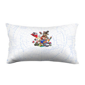 Подушка 3D антистресс с принтом Марио в Тюмени, наволочка — 100% полиэстер, наполнитель — вспененный полистирол | состоит из подушки и наволочки на молнии | mario | nintendo | игра | луиджи | марио | нинтендо