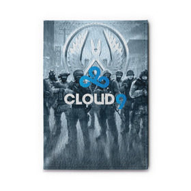 Обложка для автодокументов с принтом CLOUD 9 CS GO в Тюмени, натуральная кожа |  размер 19,9*13 см; внутри 4 больших “конверта” для документов и один маленький отдел — туда идеально встанут права | cloud 9 | counter strike | cs go | esports | team | известные | киберспорт | мировые | спорт