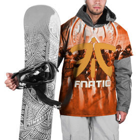 Накидка на куртку 3D с принтом FNATIC CS GO в Тюмени, 100% полиэстер |  | counter strike | cs | cs go | fnatic | global | go.offensive | шутер