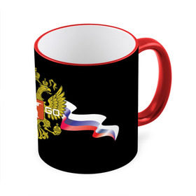 Кружка 3D с принтом CS GO RUSSIAN TEAM в Тюмени, керамика | ёмкость 330 мл | global offensive | герб | россия | флаг