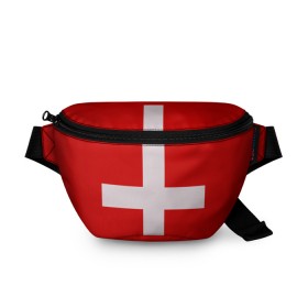 Поясная сумка 3D с принтом Швейцария в Тюмени, 100% полиэстер | плотная ткань, ремень с регулируемой длиной, внутри несколько карманов для мелочей, основное отделение и карман с обратной стороны сумки застегиваются на молнию | мир | страна | швейцария
